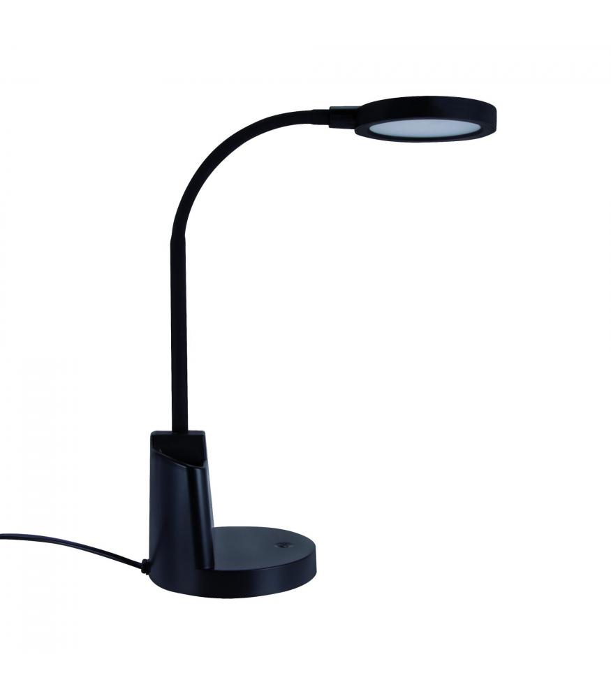 LABOR LED 3-Stage Brightness & Pencil Holder, Black-Lighting for every space-Svetila.eu