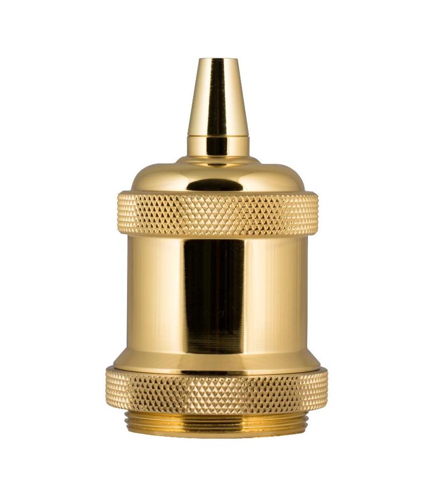 Retro Decorative Lampholder Alu E27 gold-DIY – Lighting Components-Svetila.eu