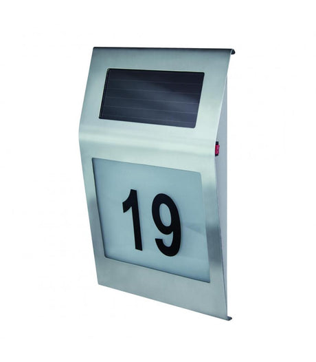 Solar LED House Number 0.12W-Lighting for every space-Svetila.eu